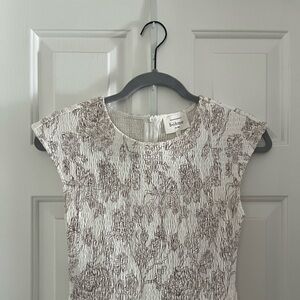 Bohme “Elias” smocked maxi dress size small